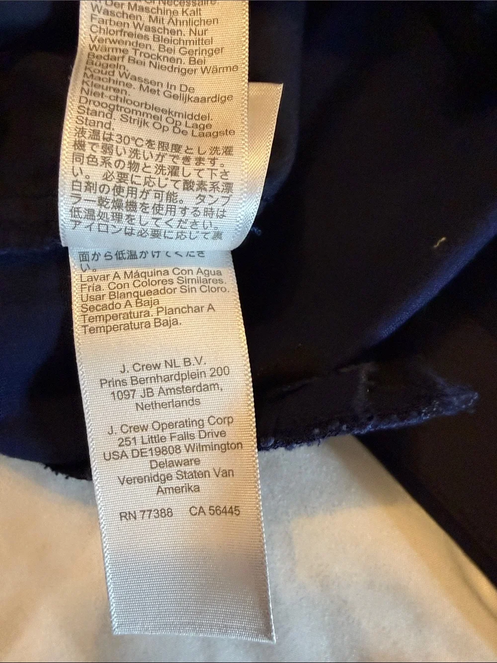 J. Crew Navy Cotton Bermuda Shorts